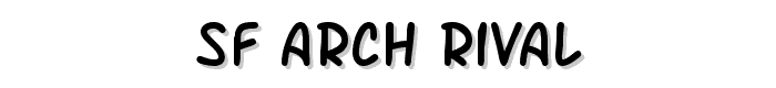 SF Arch Rival font